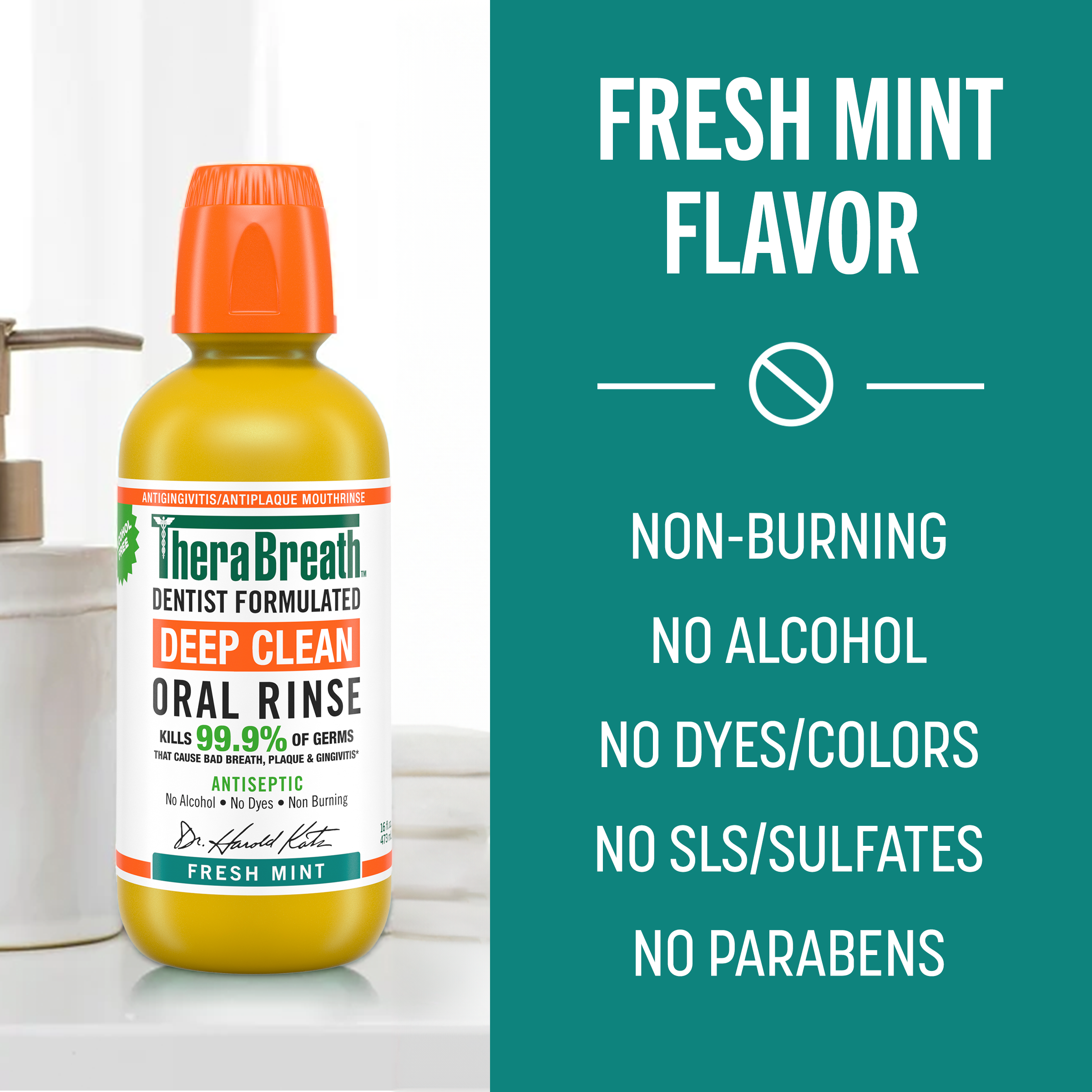 Deep Clean Oral Rinse - Fresh Mint - Image 3