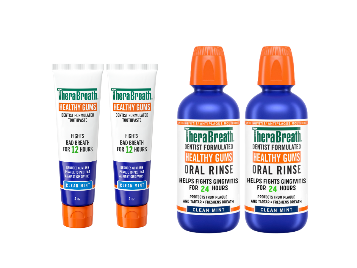 TheraBreath Healthy Gums Oral Rinse & Toothpaste Bundle