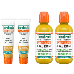 TheraBreath Deep Clean Oral Rinse & Toothpaste Bundle