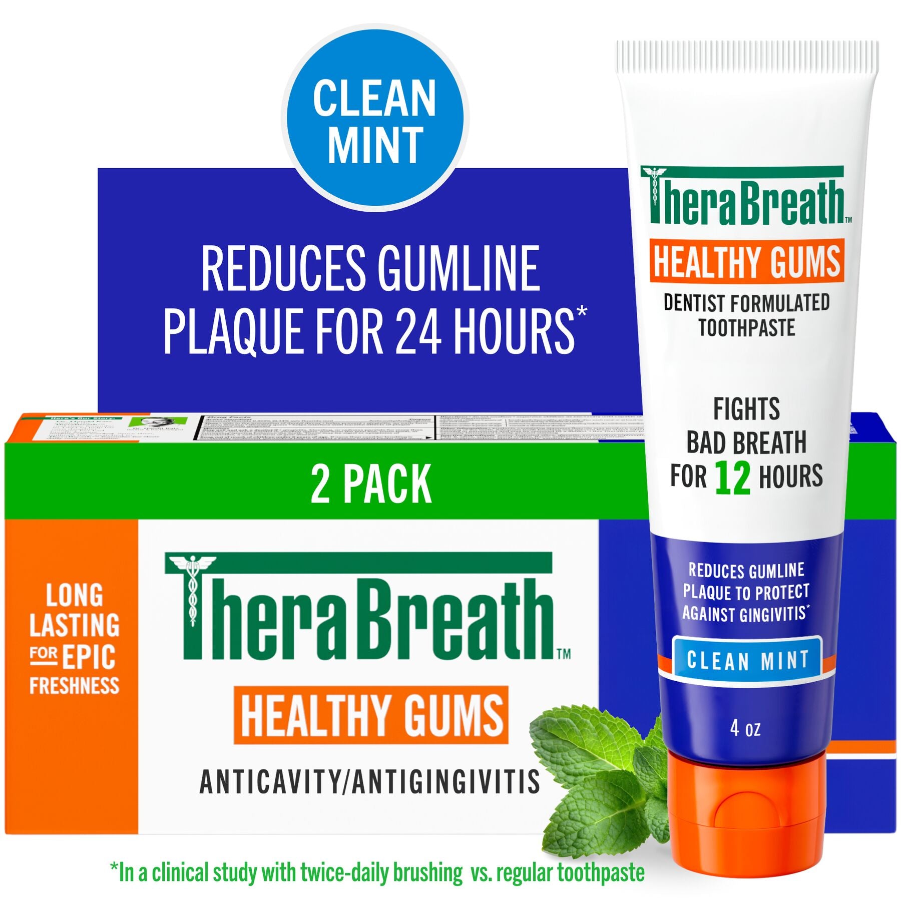TheraBreath Healthy Gums Oral Rinse & Toothpaste Bundle - Image 3