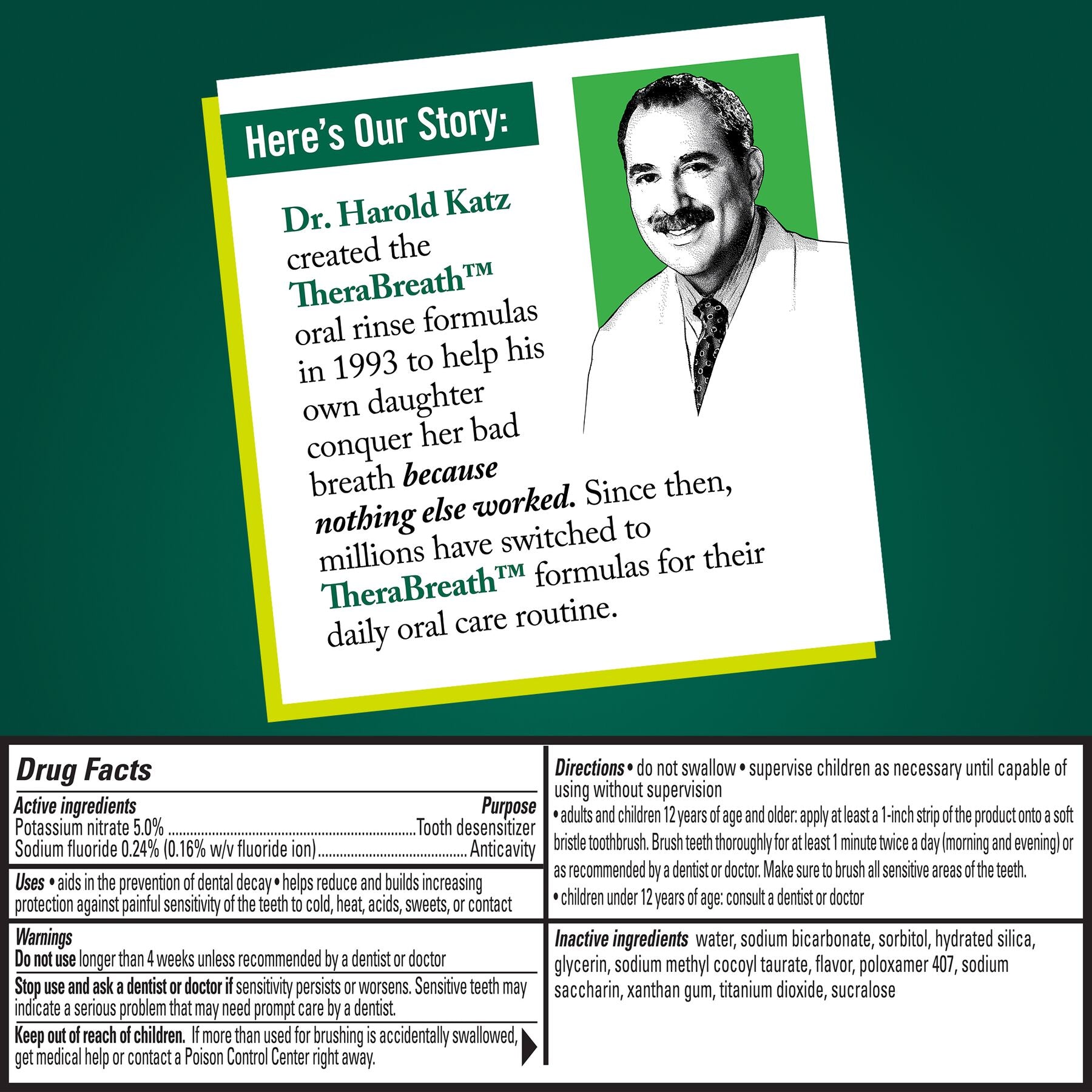 TheraBreath Sensitive Toothpaste. 24/7 Sensitivity Relief (1). With Fluoride for Anticavity Protection. Gentle Mint. 4 Oz - Image 11