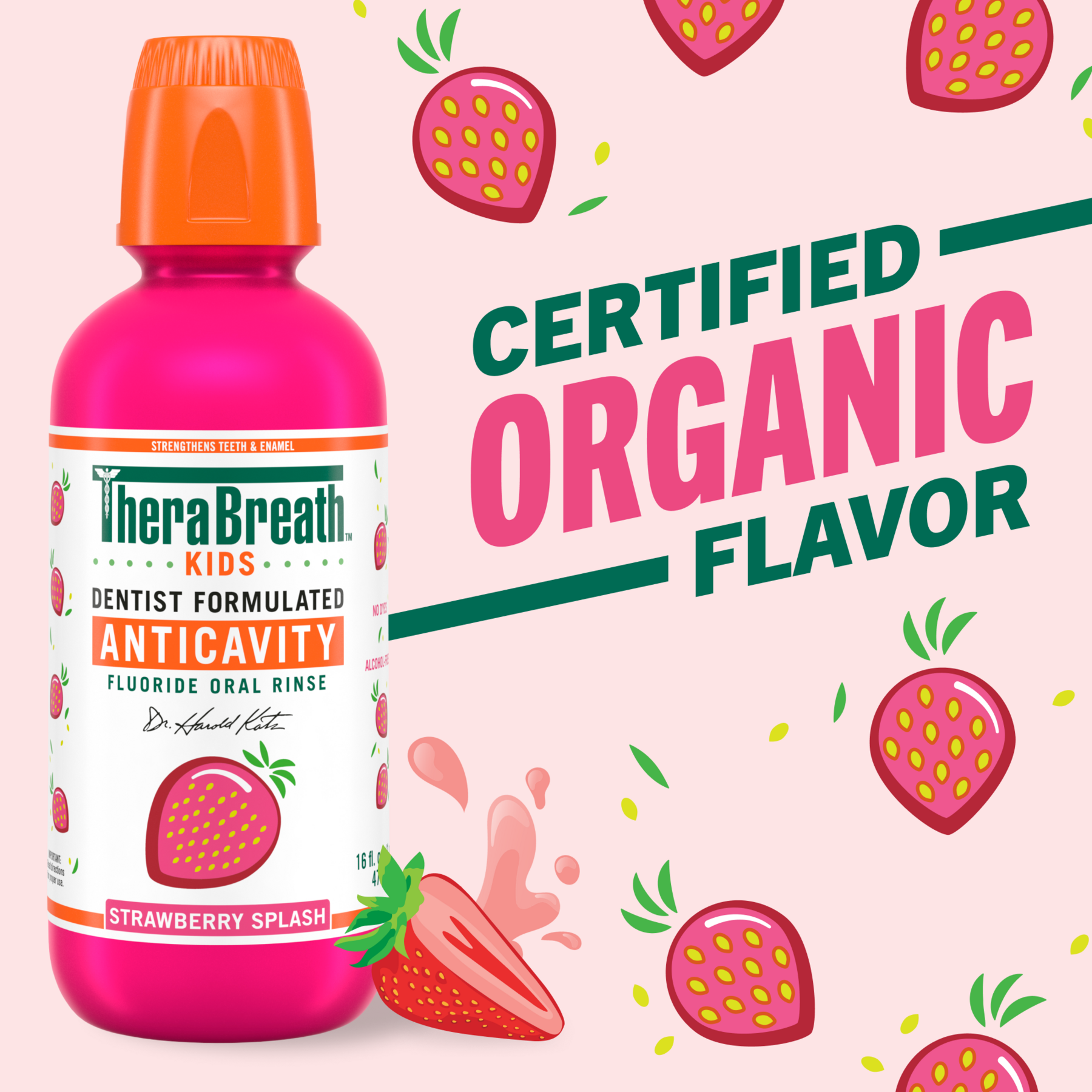 For Kids! Anticavity Oral Rinse - Strawberry Splash - Image 2