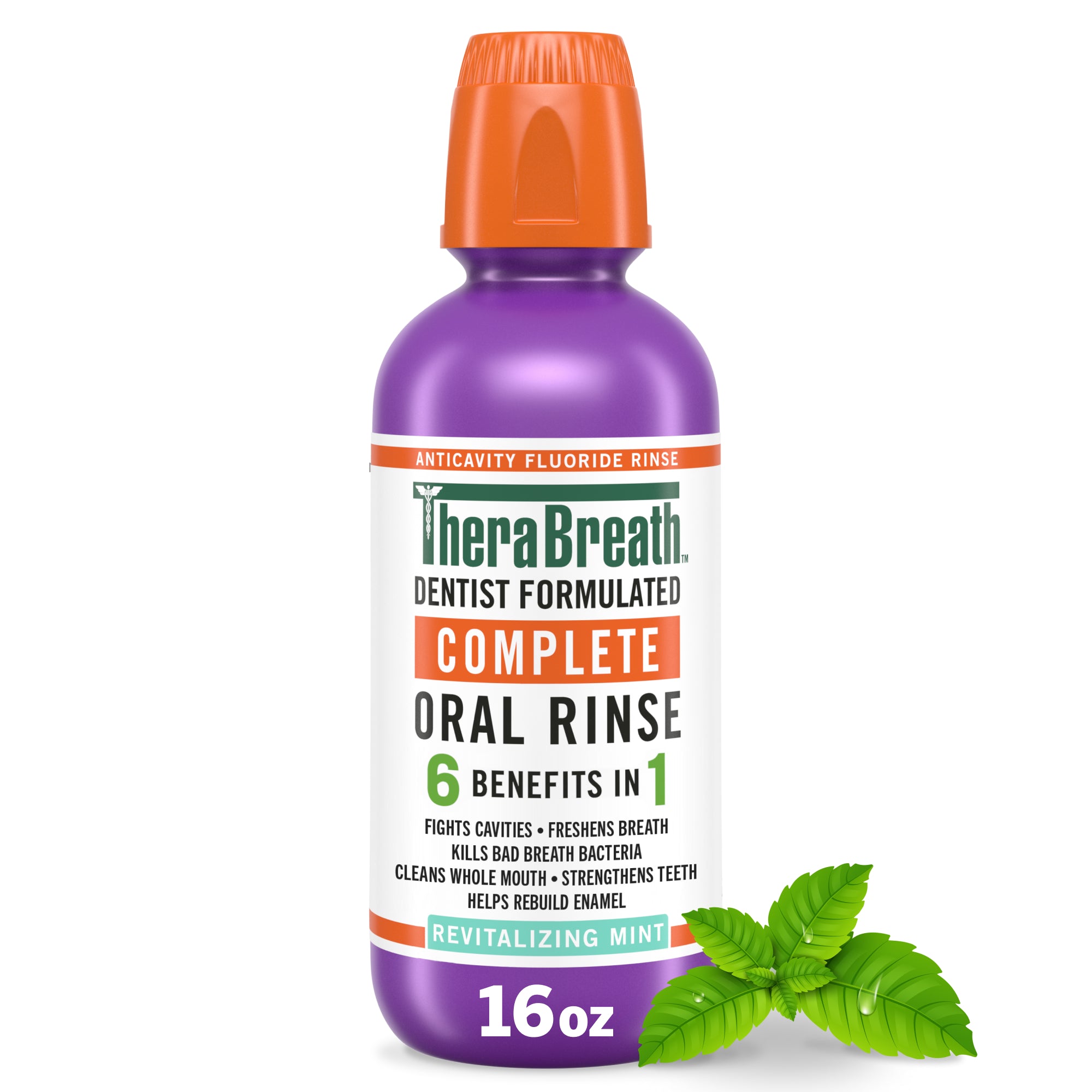 TheraBreath Complete Mouthwash. 6-in-1 Benefits. Alcohol-Free. Revitalizing Mint - Image 12