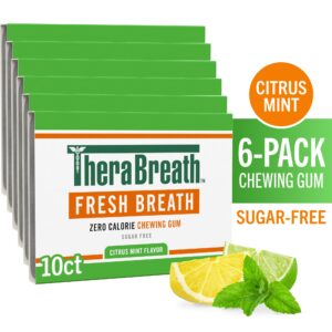 Fresh Breath Chewing Gum. Citrus Mint Flavor