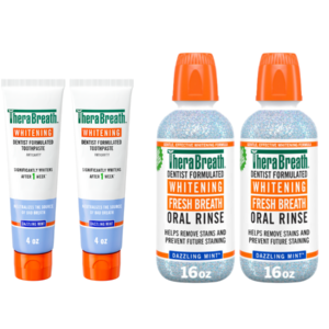 TheraBreath Whitening Oral Rinse & Toothpaste Bundle